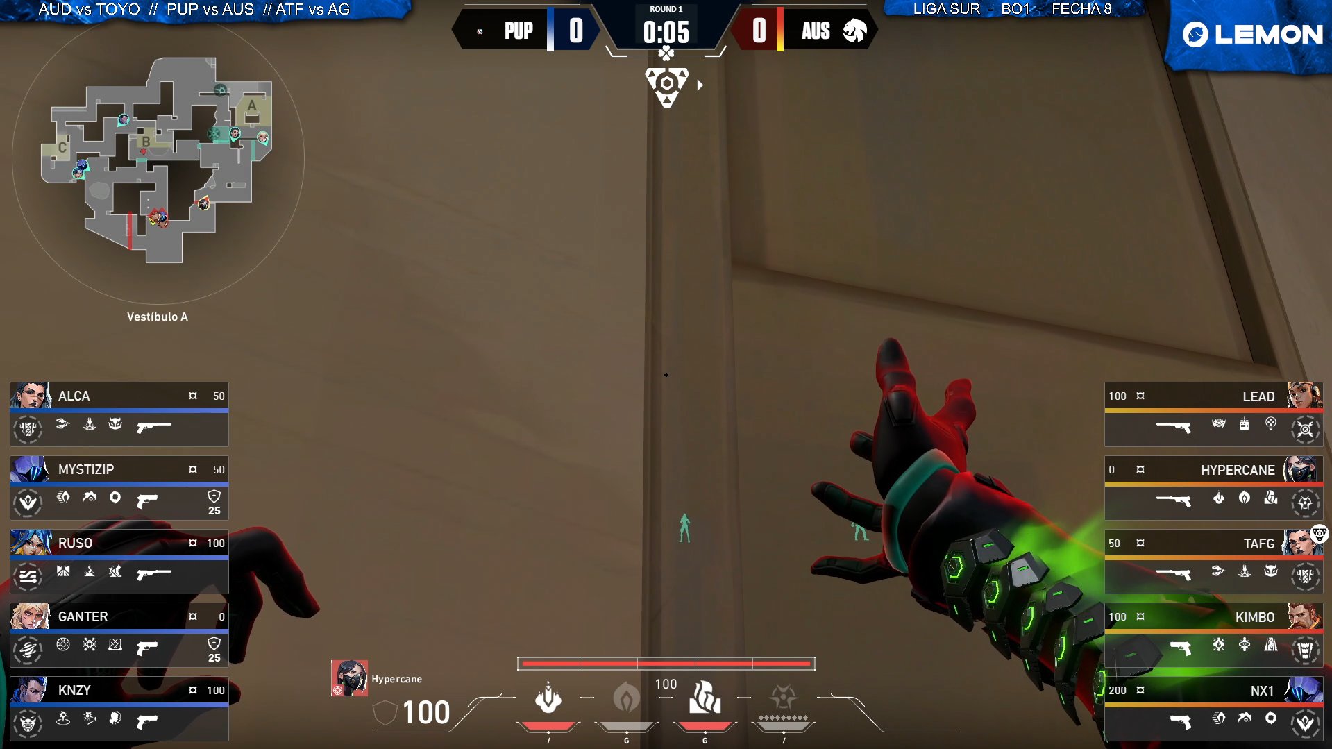 Juegaesports - Rebirth vs Australs por la Fecha 8 de la Liga Green Gaming Sur de VALORANT