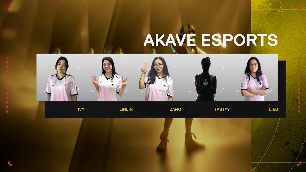 Juegaesports Roster Akave Esports Black Valorant VCT Game Changers Ivy LiNLiN Lied Tastyy Dano