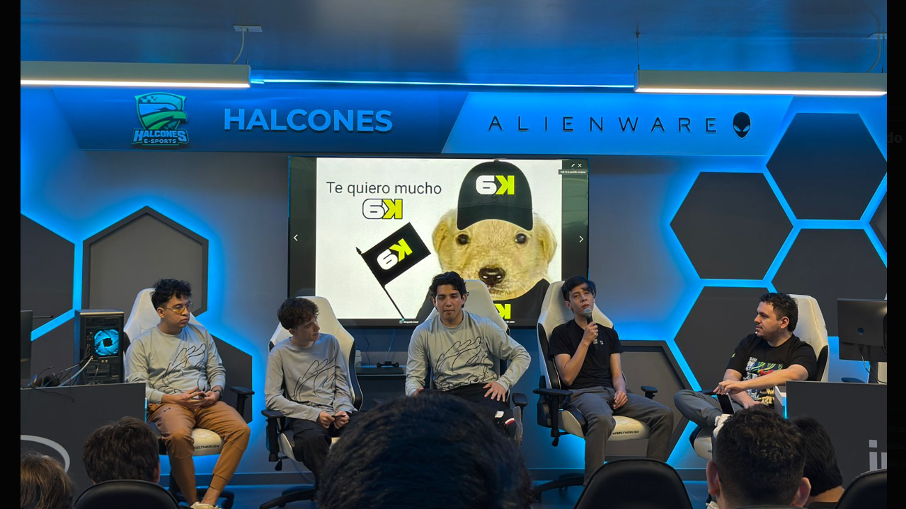 Six Karma en conferencia de prensa previo al Final Four. Imagen: X/@SixKarmaEsports