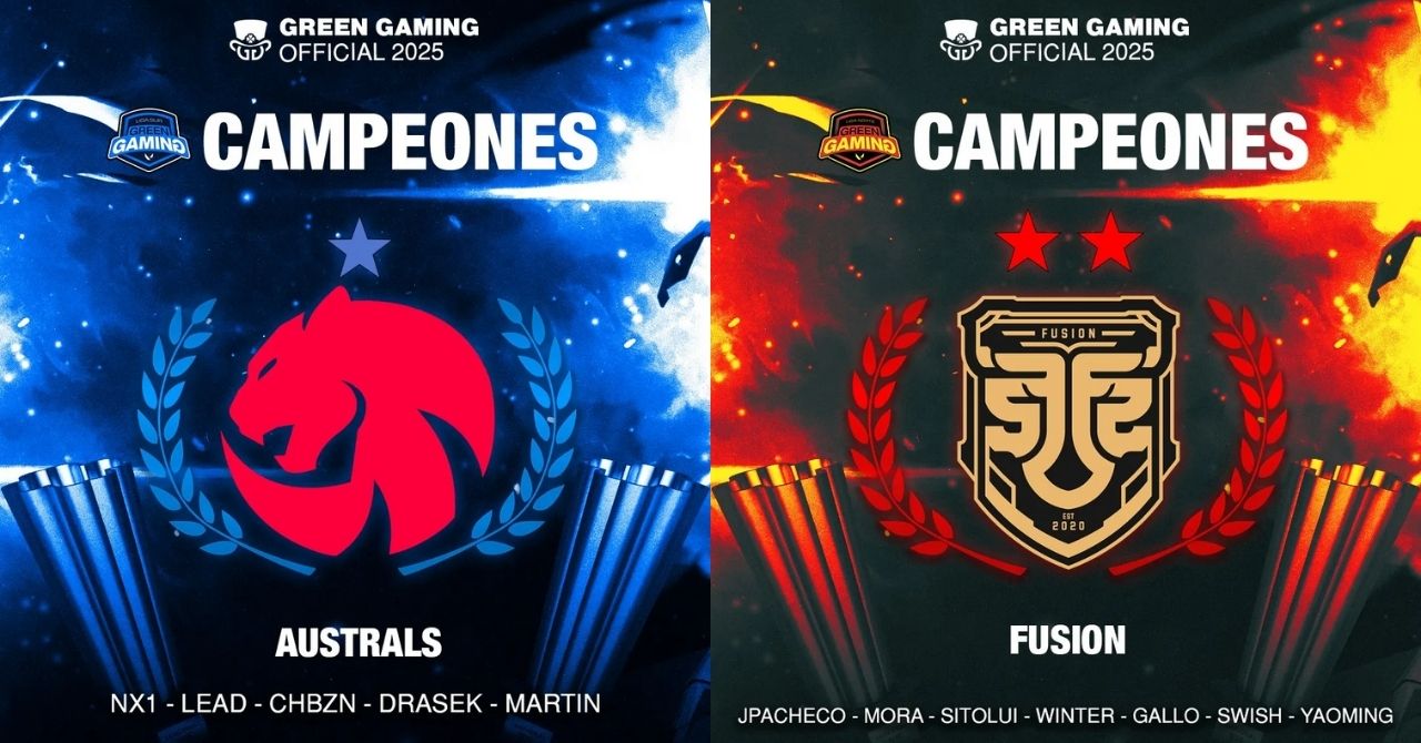 Juegaesports Australs FUSION campeones Liga Green Gaming 2025