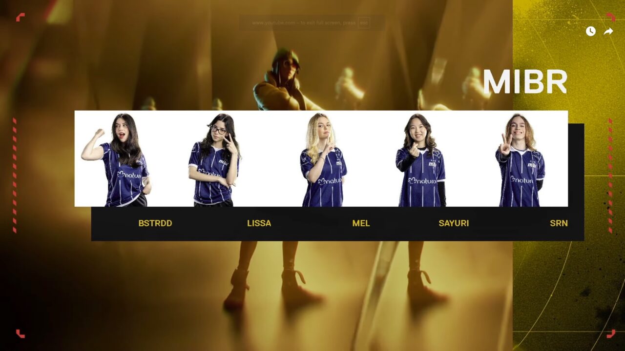 Juegaesports bstrdd lissa mel sayuri srN roster MIBR Game Changers VALORANT